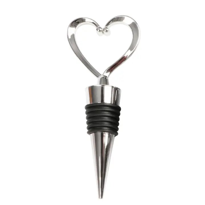 Tapa De Botella De Vino En Forma De Corazón/Bola Eco-amigable Para Champagne Y Bebidas Regalos Para Amantes De Vino Y Bodas - 1