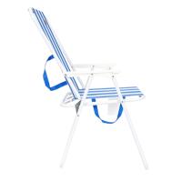 DEVESSPORT Silla Plegable de Playa y Camping | Ligera, Compacta y con Correas de Transporte – Rayas Azules - details 2