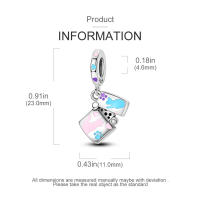 Colgante De Serie Trabajo Y Carrera En Color Plata Para Pulsera Pandora DIY Joyería Para Mujer Zirconia Metálica De Plata - details 70