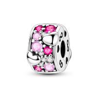 Encanto De Plata De 925 Para Pulsera Con Barco De Paseo Y Corazón Joyería Fina Para DIY Regalo Con Cuentas De Papel Y Rosas - details 189