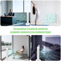 Artree | Ventilador de torre silencioso potente 50W, oscilante,  3 niveles de ventilación - details 3