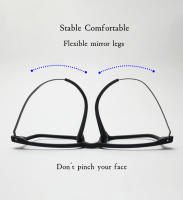 Gafas Antiglareante De Luz Azul Ultraligera Y Cómodas TR90 Para Hombre Y Mujer Marco Cuadrado Retro De Negocios Ópticas Unisex - details 2