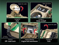 Bloques De Construcción DIY Diseñador TIGER II Pesado Tanque Militar De La Segunda Guerra Mundial Juguetes Para Niños Y Adultos Regalo Para Hombres - details 4