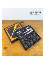 Juego De 100 Piezas De Herramientas Para Instalación De Botones Metálicos Para Ropa Chaquetas Cuero Artesanías Kit De Tijeras Para Botones De Cierre Rápido - details 0