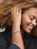 Pandora - Charm de clip with Bright Pink Row-Plata de Lei - details 3
