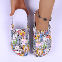 Sandalias Planas Estilosas Para Mujer Con Cordones Ajustables Y Plantillas Suaves Zapatos De Comodidad Para Exterior Con Estampado De Animales - details 2