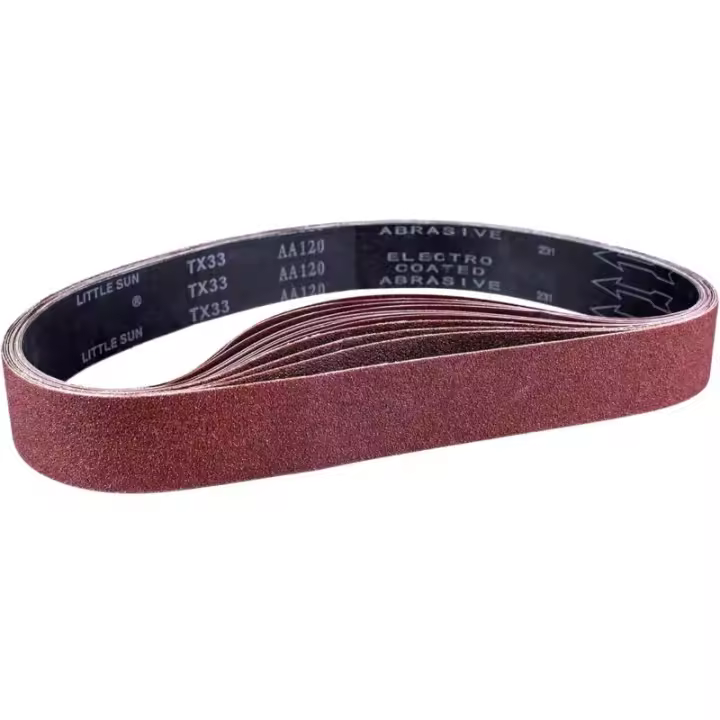 Banda de lija , 50 x 686 mm, bandas de lija mixtas (3 granos 80/120/150/240/400) para lijadoras de banda( 15 piezas） - 1
