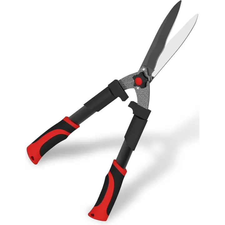 Tijeras de setos y podadoras de jardín, cortasetos manual con agarre cómodo, asas ligeras, cortador de arbustos de acero de alto carbono, ideal para recortar y dar forma a bordes, arbustos. - 1