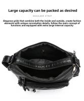 Bolso De Hombro Para Mujer De Cuero Suave Con Múltiples Bolsillos De Cierre De Cremallera Estilo Casual Para Trabajo Y Citas - details 4