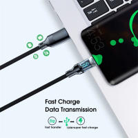 Cable De Carga Rápida 120W Con Pantalla LED USB a Tipo-C Para Xiaomi Samsung IOS Cordón De Datos Tejido Alta Velocidad - details 3