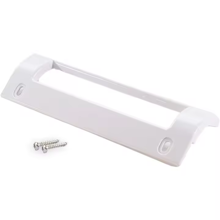 Anakel Home Recambio Tirador 093613 compatible con Frigorífico Balay, Bosch con Tornillos Incluidos I Distancia entre agujeros 16cm I Altura 19,5cm I Color Blanco - 1