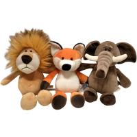 Muñeco De Peluche Realista León Mono Elefante Gacela Zorro Zorro Fox Animales Del Bosque Juguetes Para Niños Regalo De Cumpleaños - details 20