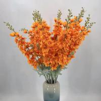 Rama De Flores Artificiales Delphinio De Seda Con 2 Cucharas Para Decoración De Hogar Boda Hotel Flor Artificial Fleur Artificielle - details 10