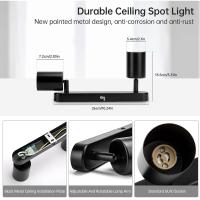 Spotlight LED GU10 Ajustable Para Techo Decoración De Casa Iluminación Interior Pasillo Tienda Lámpara De Traxión Moderna - details 1