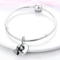 Encanto De Colgante De Árbol De Familia Platinado En Plata Para Pulsera De Bangle Y Collar DIY Regalo Con Doble Vuelo Aéreo - details 208