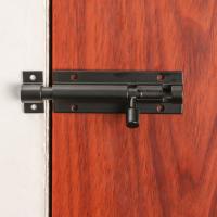 Cerradura De Puerta Deslizante Para Jardín Gran Portón Almacenamiento Negro Y Plateado Larga Durabilidad Hebilla De Torre Accesorio Doméstico - details 6
