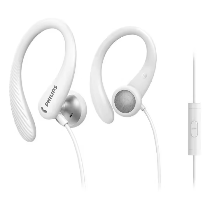 Auricular philips deportivo intrauditivo blanco con micr - 1