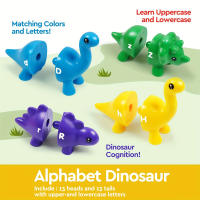 Juego Educativo Montessori De Dinosaurios Con Letras Y Números En Mayúsculas Y Minúsculas Para Niños Color Sorting Aprendizaje Del Alfabeto - details 3