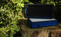 Bateria Externa 26800 mAh, Banco de energía solar, USB C, batería solar, 4 puertos USB, batería solar, 36 linternas LED, batería solar, resistente al agua, para exteriores, iPhone Samsung (azul) - details 1