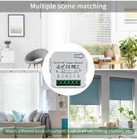 Interruptor Inteligente Para Cortina WiFi Tuya Controlador Eléctrico De Rollos Tejido Para Puertas Con Función De Control Remoto APP Smart Life Compatible Con Google Home Alexa - details 8