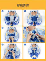 Anillo de natación para bebés Swimbobo, anillo antivuelco para axilas, inflable para niños y niñas de 0 a 3 años, con fuerza de cinco puntos para evitar resbalones. - details 24