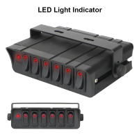 Panel De Interruptores Con 30A Fusible Y 6 Botones Para Coche Barco Remolque Caravana Indicador De Cuchilla Accesorios De Luces Toggle Para Camión - details 7
