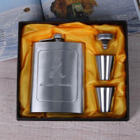 Botella De Alcohol Portátil De 8oz En Acero Inoxidable Flask De Billetera Para Exteriores Caja De Regalo Vino Y Vodka Contenedor De Bebida Herramientas De Bebida - details 6