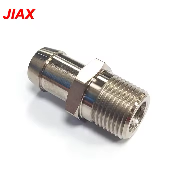 Conector De Acero Para Manifold De Admisión Y Calentador De Tubo De Alimentación 1/2" NPT 5/8 Barb Universal Para Chevy - 1