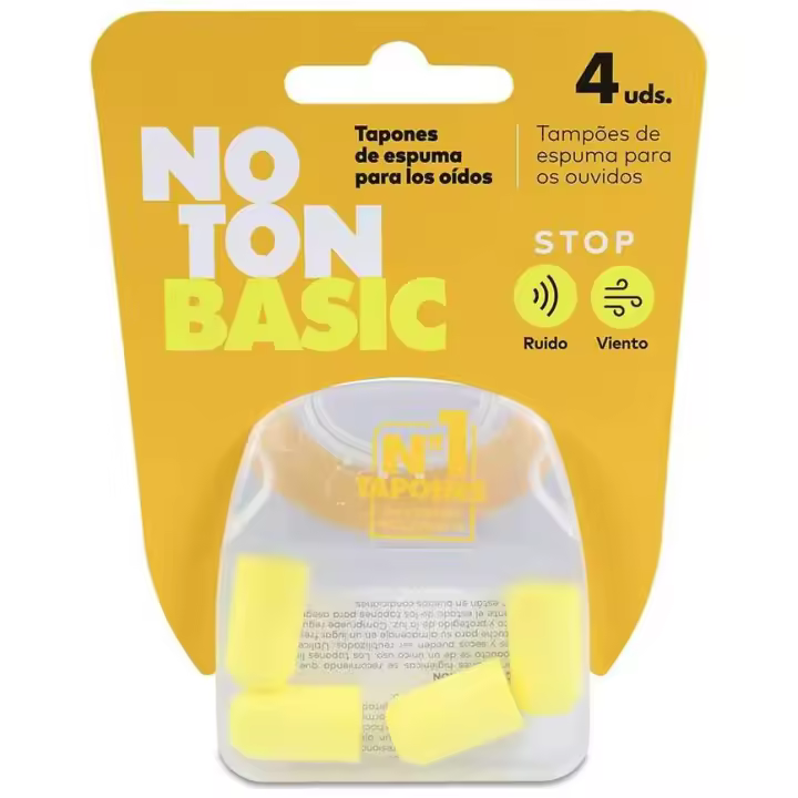 Noton Basic Tapones De Espuma Para Oídos, 4 Uds - 1