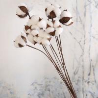 Rama De Algodón Artificial Para Decoración De Boda Y Casa Natural Y Hecha a Mano Plantas Falsas Para Decoración De Interior Y Exterior - details 9