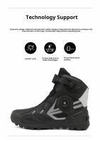 Botas De Motocicleta Impermeables Y Antideslizantes De Fibra Ultrafina Para Hombres Y Mujeres Protección Resistente Al Desgaste Para Viajes En Motocicleta - details 2