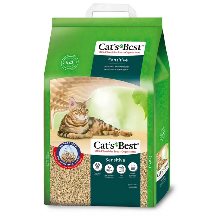 Cat's Best Sensitive - Lecho Ecológico para gatos de 20 litros - 1