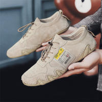 Zapatos Casuales Para Hombre CLOHOO De Cuero Genuino Ligeros Antideslizantes Para Exterior Caminar Conducir Sin Tacón - details 10