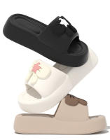 Zapatillas Plataforma Casuales Para Mujer Verano Con Lazo Diseñador Zapatos Planos Para Niñas Moda Popular Calzado Delgado Para El Hogar - details 1