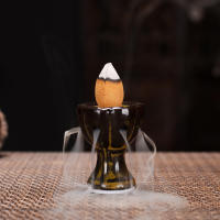 Encendedor De Incienso Miniatura Buddha De Céramica Retro Para Decoración De Hogar Y Oficina Estilo Teahouse Antiguo - details 6