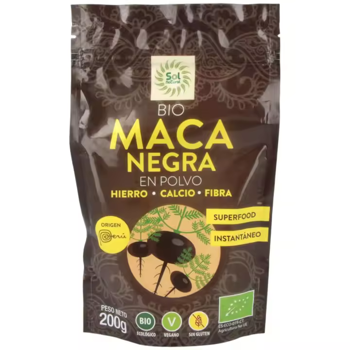 Solnatural Maca Nega Polvo Bio 200G - 1