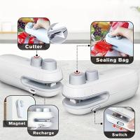 Sello Portátil Mini 2 En 1 Para Snacks Y Uso Doméstico Recargable Sello De Vacío Para Bolsas De Plástico Ecológico De Plástico - details 5