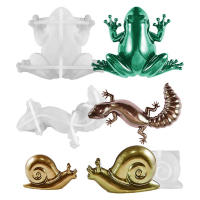 Molde De Silicona Para Resina Epoxy DIY Con Diseño De Rana Lagarto Caracol Molde Pequeño De Animal Para Creación De Manualidades - details 2