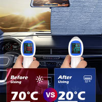 Cubierta De Ventanas De Coche Protección Anti-UV Sombrilla De Ventilación Frontal Y Rearmónica Accesorios Automotrices Para Limpieza De Invierno - details 1
