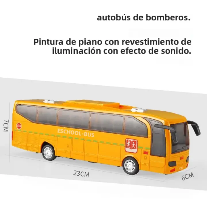Coche De Escuela Para Niños Con Luz Y Música Vehículo Policial De Campus Juguete De Simulación Para Niños Regalo De Cumpleaños - 1