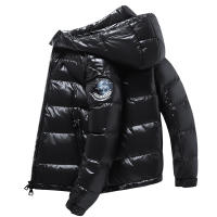 Chaqueta De Moda Para Hombres TRAF Negra Invierno Con Volante Grueso 90% Plumas Blancas Cierre De Cremallera Estilo Casual Sólido Talla Regular - details 2