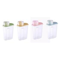 Caja De Almacenamiento Para Cereal Transparente Dispensador De Alimentos Plástico Ecológico Para Harina Frutas Secas Y Aperitivos Uso En La Cocina - details 7