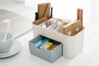 Organizador De Maquillaje Caja De Almacenamiento Con Cajón Estuche Para Palitos De Cotonete Y Labial Organizador De Pinceles Contenedor Acrílico De Plástico - details 7