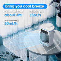 Mini enfriador de aire, humidificador doméstico, ventilador de enfriamiento por pulverización, ventilador de aire acondicionado portátil - details 2