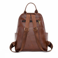 Mochila para mujer, nuevo estilo, tendencia de moda, pequeña mochila, mini, simple, ligera, de PU, temperamento, bolso de compras para mujer - details 9