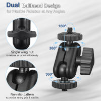 Magic Arm Con Cabezas De Bola Doble Extensión De 360° Con Tornillo 1/4'' Montaje Para Cámara Gopro DSLR Monitor Luz De Video Micrófono Trípode Accesorio Fotografía Universal - details 1