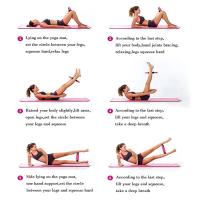 Anillo De Yoga Para Fitness Y Pilates Resistencia Elástica Ejercicio En Casa Mujer Niña Círculo De Yoga Gimnasio Trabajo De Músculos - details 9