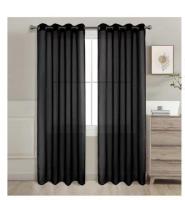 Cortina visillo liso 140x260cm.Decorar para el hogar, sala de estar y dormitorio, estilo americano, 100% poliester.1 panel. - details 6