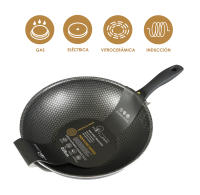 Sartén Antiadherente The Secret Home - Varios Diámetros - Mango de Silicona - Apta para Cocina Eléctrica, de Gas, Vitrocerámica E Inducción - Fabricada en Aluminio - Color Negro - details 3