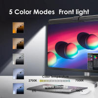 Lámpara De Tarea LED Para Escritorio Con Control Remoto Y Aluminio 44cm Luz De Monitor Cuidado De Los Ojos USB Magnética Sin Destellos Para Oficina - details 1